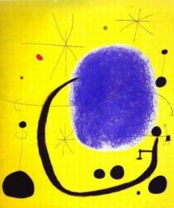Mirò giallo e blu